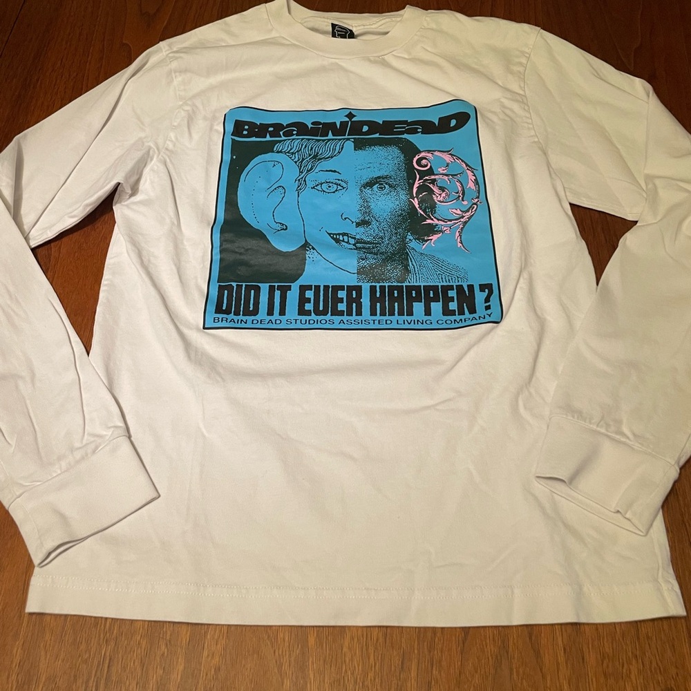 Brain Dead Long Sleeve Shirt Men’s XS or Women’s Small Did It Ever Happen?